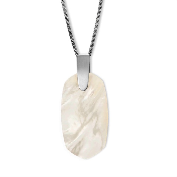 Kendra Scott Inez Silver Long Pendant Necklace - Picture 2 of 2